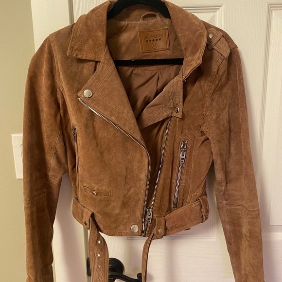 BlankNYC Moto Jacket, Medium, Tan - Picture 3 of 3